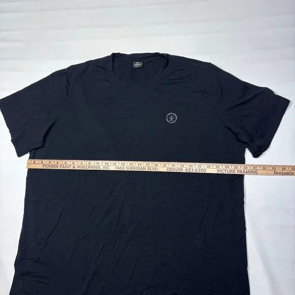 Cactus Outdoor New Zealand Merino Wool Blend Black Short Sleeve T-Shirt Mens 3XL - Picture 4 of 8